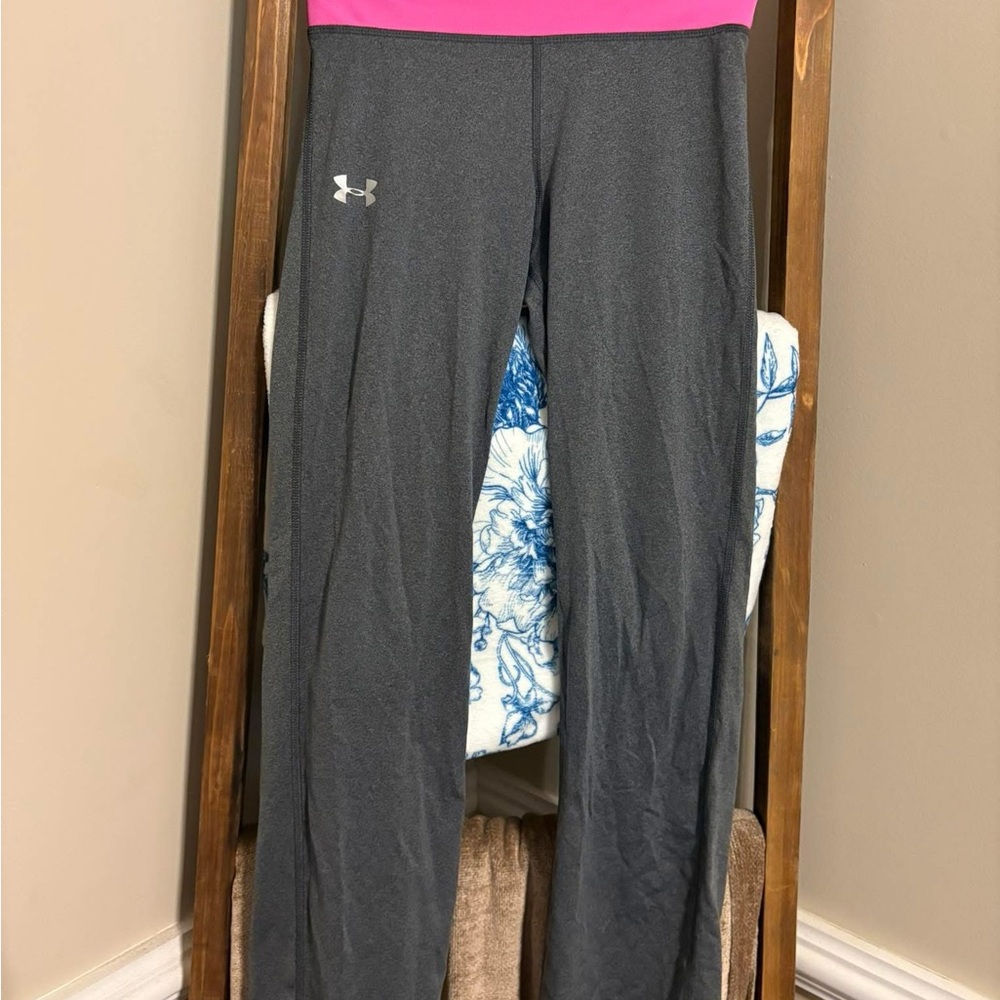Under Armour Charcoal and Hot Pink Leggings